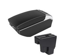 SPAMFAFGHQ Pour Jazz Boîtier D'accoudoir Pour Fit Pour Jazz 1 2003 2004-2007 Accoudoir Auto Boîte De Rangement Bras Accessoires Auto(Ligne noire 7USB)