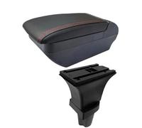 SPAMFAFGHQ Pour Kia Pour Morning Pour Picanto Boîte De Rangement Bras Auto Détails Intérieurs Retrofit(Ligne rouge F Pas d'USB)