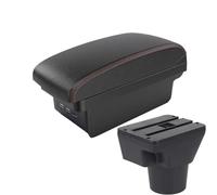 SPAMFAFGHQ Pour KIA Pour Rio 2 Repose-bras Pour KIA Pour Rio 2006 2007 2008 2009 2010 2011 Repose-bras Central Automobile(B1 Noir rouge 3USB)