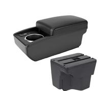 SPAMFAFGHQ Pour Kia Pour Rio 3 K2 Boîte D'accoudoir Port USB Porte-gobelet Accessoires Rangement Modification Intérieure(B2 Ligne noire 6USB)