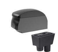 SPAMFAFGHQ Pour N&issan Pour Almera Boîtier D'accoudoir Auto Boîte De Rangement Accessoires De Modification Boîtier D'accoudoir Central(A2 Black single)