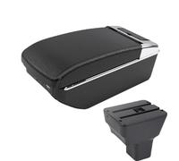 SPAMFAFGHQ Pour N&issan Pour Kicks Boîte D'accoudoir Voiture 2016-2021 Pièces Intérieur Pièces Rétrofit Boîte Rangement Central Interface USB(A3 Noir blanc 7USB)