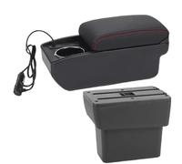 SPAMFAFGHQ Pour N&issan Pour Note E-Power 2016 2017-2022 Boîte D'accoudoir Voiture Boîte De Rangement Centrale Accessoires Auto De Rénovation Intérieure(A1 Charge rapide)