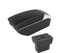 SPAMFAFGHQ Pour N&issan Pour Note E-Power Boîte D'accoudoir Pour N&issan Pour Note Boîte De Rangement Centrale Intérieur Retrofit 2016-2022(Ligne noire 7USB)