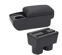 SPAMFAFGHQ Pour N&issan Pour Tiida C11 Boîte D'accoudoir Pour N&issan Pour Tiida Pour Latio Pour Sylphy Boîte De Rangement Auto Porte-gobelet(C3 Noir blanc SANS USB)