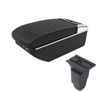 SPAMFAFGHQ Pour PEUGEOT 206 Boîtier D'accoudoir Pour Peugeot 206 Cc Cabrio Boîtier D'accoudoir Auto Boîte De Rangement Pièces De Rétrofit(A2 Black line7 USB)