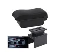 SPAMFAFGHQ Pour R&enault Pour Captur Pour Clio5 Boîtier D'accoudoir Voiture Boîte De Rangement Centrale Rétrofit Intérieur Accessoires Auto(Une ligne noire Pas d'USB)