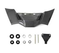 SPAMFAFGHQ pour S1000R 2021-2024 pour M1000R 2023-2024 Aileron De Carénage De Moto Appui Aérodynamique Spoiler Aérodynamique Avant Nu(Motif en Fibre de Carbone)