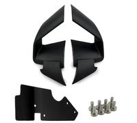 SPAMFAFGHQ pour S1000RR 2019 2020 2021 2022 Motocyclette Fibre De Carbone ABS Ailerons Aérodynamiques Avant Pare-Brise Carénage Aile Fixe(Noir Mat)