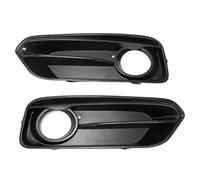 SPAMFAFGHQ Pour Série 1 F20 F21 LCI Sport 2015-2018 Grilles Pare-chocs Avant Noir Brillant Pour Feux Antibrouillard Couvercles Calandre