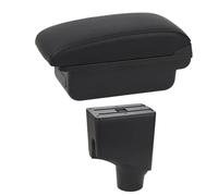SPAMFAFGHQ Pour Toyota Pour Yaris 2015 2016 2017 2018 2019 2020 2021 Boîte À Accoudoir Centrale Console De Rangement(Ligne noire B1)