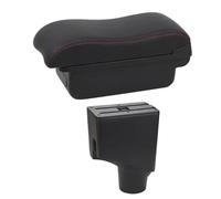 SPAMFAFGHQ Pour Toyota Pour Yaris 2015 2016 2017 2018 2019 2020 2021 Boîte À Accoudoir Centrale Console De Rangement(Ligne rouge B2)
