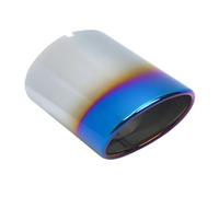 SPAMFAFGHQ Pour Toyota RAV4 Pour Venza Sortie Unique D'échappement Automobile Silencieux En Acier Inoxydable Queue Gorge Tuyau Et Capot(Bleu)