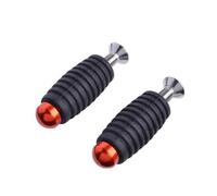 SPAMFAFGHQ Pour Universelles M6 Pédales De Repose-pieds | Pédales De Repose-pieds De Levier De Frein De Moto(Orange)