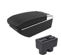 SPAMFAFGHQ Pour Venucia D50 Boîte D'accoudoir Voiture Pièces Retrofit Boîte De Rangement Bras Accessoires Auto Pièce Retrofit(A2 Black line7 USB)