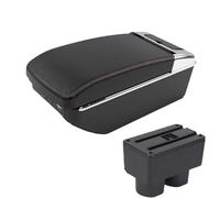 SPAMFAFGHQ Pour Venucia Pour D50 Boîte À Accoudoir Pièces De Retouche Boîte De Rangement Bras Accessoires Auto Pièce Retouche(A1 Noir rouge 7USB)