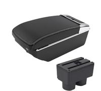SPAMFAFGHQ Pour Venucia Pour D50 Boîte À Accoudoir Pièces De Retouche Boîte De Rangement Bras Accessoires Auto Pièce Retouche(A3 Noir blanc 7USB)
