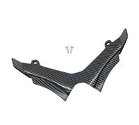 SPAMFAFGHQ pour Yamaha MT-15 2018-2021 Ailerons Aérodynamiques ABS Accessoires De Carénage Protège-Aile Inférieur Pare-Brise(Fibre de Carbone)