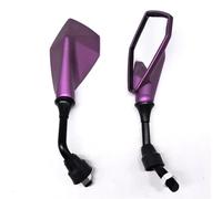 SPAMFAFGHQ Rétroviseur Universel À Vis De 10mm Pour Moto Pièces De Rechange Pour Scooter Et Vélo Électrique Miroir Auxiliaire De Recul(Violet)
