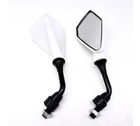 SPAMFAFGHQ Rétroviseur Universel À Vis De 10mm Pour Moto Pièces De Rechange Pour Scooter Et Vélo Électrique Miroir Auxiliaire De Recul(BLANC)