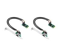 Spamietz 2X 2.5G Base-T Gigabit Réseau Adaptateur I225 Puce 2500Mbps M.2 B/M Clé vers PCIe Ethernet Carte RJ45 LAN Contrôleur Carte