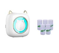 Spamietz Imprimante D'éTiquettes Thermiques de Poche Mini Imprimante Photo Portable Intelligente Imprimante de Mauvaise Question avec Papier Autocollant
