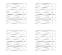 Spamietz Lot de 200 cercles transparents en acrylique avec trou de 7,6 cm