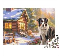 Spaniel Springer Puzzle 1000 Pièces Energetic Spotted Alert Spaniel Springers Puzzle en Papier Écologique Et Précis, Jeu Relaxant Et Stimulant pour Adultes Et Famille 52x38cm/1000pcs