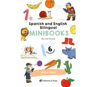 Spanish and English Bilingual Minibooks - My First Words: Minilibros para aprender las primeras palabras en español e inglés. ¡Incluye un puzle!