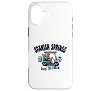 Spanish Springs TV Florida USA Chariot de golf amusant Coque pour iPhone 16 Plus