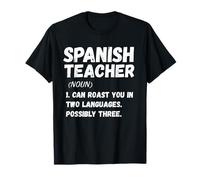 Spanish Teacher Definition - Funny Bilingual Educator Tee T-Shirt