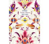 Spanish Teacher Planner: Dated Academic Diary from August to July, Week to View, Compact Size