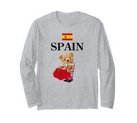 Spanish Teddy Bear Bull Fighter, Spain Illustration Graphic Manche Longue