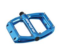 Spank Cuiller 110 Pédales - Plateforme, Aluminium, 9/16 ", 110mm Large, Bleu