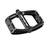 Spank Cuiller 110 Pédales - Plateforme, Aluminium, 9/16 ", 110mm Large, Noir