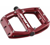 Spank Cuiller 110 Pédales - Plateforme, Aluminium, 9/16 ", 110mm Large, Rouge