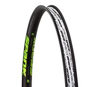 Spank SP-RIM-0173-B/GREEN Jante de vélo Mixte Adulte, Noir/Vert