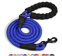 Spanner In The Works® | Laisse bleue pour grands chiens - Laisse réfléchissante pour chien, 1,5 m de long, laisse anti-traction épaisse de 13 mm | Poignée confortable, bleu foncé, solide pivotant à