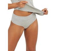 SPANX Cotton Control Thong String, Heather Grey, XL
