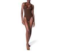 SPANX Women's Seamless Power High-Waisted Thong Shapewear Briefs, Chestnut Brown, S