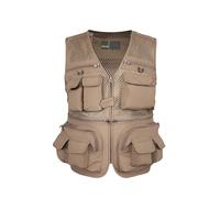 Spanye Gilet de pêche pour homme - Veste de travail tactique multi-poches, Style 01 Kaki, Small