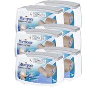 Sparadrap Micropore Devidoir Ferme 2,50cmx5 M Chair Le Lot De 6 Boites