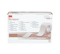 Sparadrap microporeux Non Tissé Hypoallergénique 3M Micropore, MICH925, Chair, 2,5 cm x 9,14 m