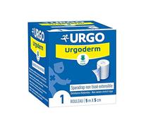 Sparadrap Non Tissé Extensible 5m x5cm x1 rouleau Urgoderm Urgo