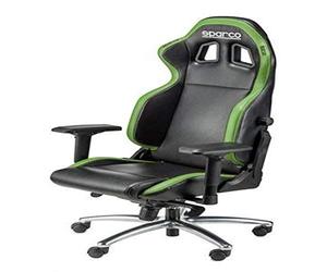 SPARCO 00975NRVD Set de 2 Chaise de Bureau, Noir/Vert