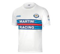 sparco 01274MRBI2M T-Shirt Martini-R Taille M Blanc, Multicolore, 42/50 EU