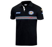 Sparco Polo unisexe Martini Racing Noir XL