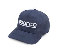 Sparco Casquette suède 01353BM Baseball Standard Unisexe Adulte Bleu marine