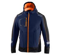 Sparco 02412BMAF3 Veste de travail soft-shell York bleu/orange
