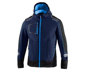 Sparco 02412BMAZ Veste de travail soft-shell York bleu ciel